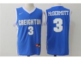 Nike Creighton Bluejays 3 Doug McDermott College Basketball Jersey Blue
