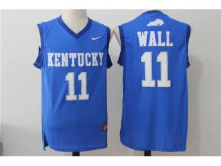 Kentucky Wildcats 11 John Wall College Basketball Jersey Blue