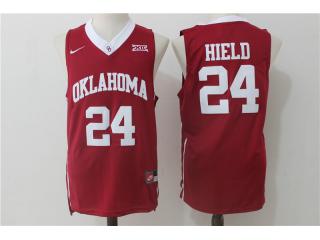 Oklahoma Sooners 24 Buddy Heild Hype College Basketball Jersey Red