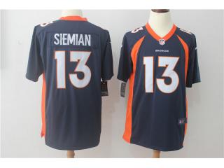 Denver Broncos 13 Trevor Siemian Football Jersey Navy Blue Fan Edition