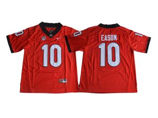 2017 New Georgia Bulldogs 10 Jacob Eason College Limited Football Jersey Red