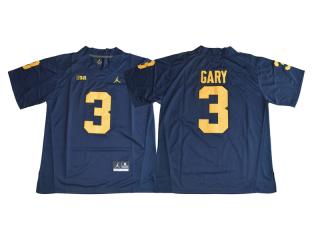 2017 Jordan Brand Michigan Wolverines 3 Rashan Gary College Limited Football Jersey Navy Blue