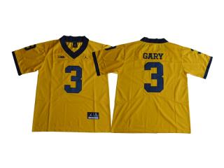 2017 Jordan Brand Michigan Wolverines 3 Rashan Gary College Limited Football Jersey Yellow