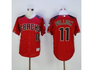 Arizona Diamondbacks 11 A. J. Pollock Baseball Jersey Red