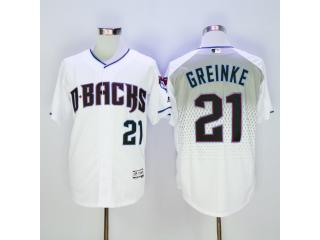 Arizona Diamondbacks 21 Zack Greinke Baseball Jersey White
