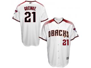 Arizona Diamondbacks 21 Zack Greinke Baseball Jersey White