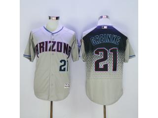 Arizona Diamondbacks 21 Zack Greinke Baseball Jersey Gray