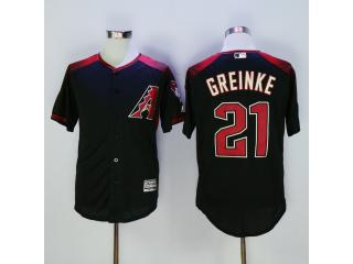 Arizona Diamondbacks 21 Zack Greinke Baseball Jersey Black