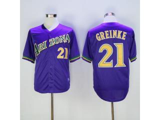 Arizona Diamondbacks 21 Zack Greinke Baseball Jersey purple