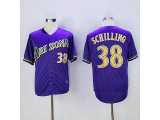 Arizona Diamondbacks 38 Curt Schilling Baseball Jersey purple