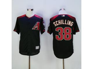 Arizona Diamondbacks 38 Curt Schilling Baseball Jersey Black