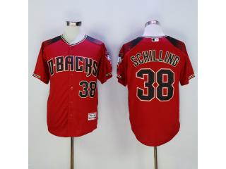 Arizona Diamondbacks 38 Curt Schilling Baseball Jersey Red