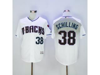 Arizona Diamondbacks 38 Curt Schilling Baseball Jersey White