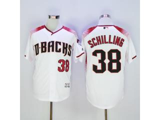 Arizona Diamondbacks 38 Curt Schilling Baseball Jersey White