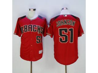 Arizona Diamondbacks 51 Randy Johnson Baseball Jersey Red