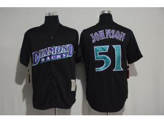 Arizona Diamondbacks 51 Randy Johnson Baseball Jersey Black