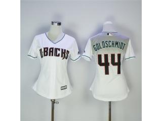 Women Arizona Diamondbacks 44 Paul Goldschmidt Baseball Jersey White