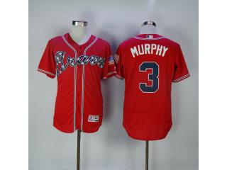 Atlanta Braves 3 Dale Murphy Flexbase Baseball Jersey Red