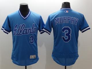 Atlanta Braves 3 Dale Murphy Flexbase Baseball Jersey Blue