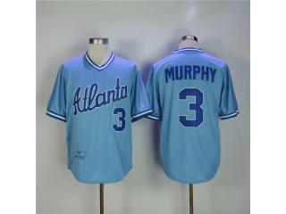 Atlanta Braves 3 Dale Murphy Baseball Jersey Blue