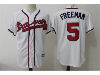 Atlanta Braves 5 Freddie Freeman Baseball Jersey White