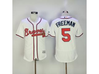 Atlanta Braves 5 Freddie Freeman Flexbase Baseball Jersey White