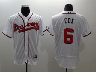 Atlanta Braves 6 Bobby Cox Flexbase Baseball Jersey White