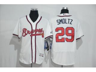 Atlanta Braves 29 John Smoltz Flexbase Baseball Jersey White