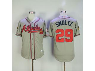 Atlanta Braves 29 John Smoltz Baseball Jersey White Retro