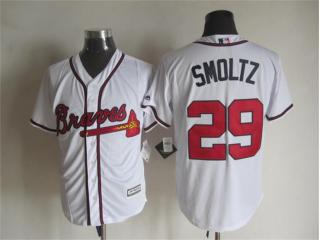 Atlanta Braves 29 John Smoltz Baseball Jersey White