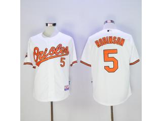 Baltimore Orioles 5 Brooks Robinson Baseball Jersey White