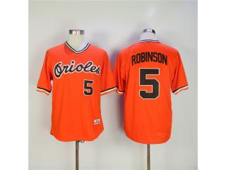 Baltimore Orioles 5 Brooks Robinson Baseball Jersey Orange