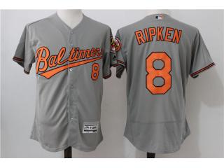 Baltimore Orioles 8 Cal Ripken Flexbase Baseball Jersey Gray