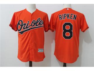 Baltimore Orioles 8 Cal Ripken Baseball Jersey Orange