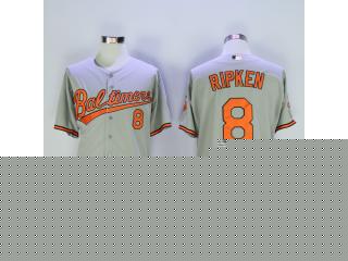 Baltimore Orioles 8 Cal Ripken Baseball Jersey Gray