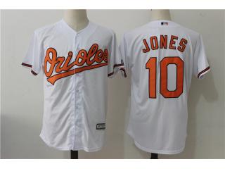 Baltimore Orioles 10 Adam Jones Baseball Jersey White