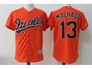 Baltimore Orioles 13 Manny Machado Baseball Jersey Orange
