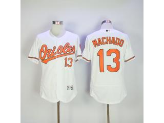 Baltimore Orioles 13 Manny Machado Flexbase Baseball Jersey White