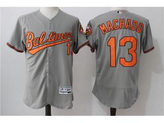 Baltimore Orioles 13 Manny Machado Flexbase Baseball Jersey Gray