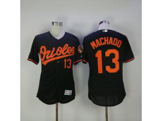 Baltimore Orioles 13 Manny Machado Flexbase Baseball Jersey Black