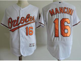 Baltimore Orioles 16 Trey Mancini Flexbase Baseball Jersey White