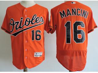 Baltimore Orioles 16 Trey Mancini Flexbase Baseball Jersey Orange