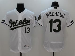 Baltimore Orioles 13 Manny Machado Flexbase Baseball Jersey White