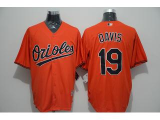 Baltimore Orioles 19 Chris Davis Baseball Jersey Orange