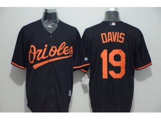 Baltimore Orioles 19 Chris Davis Baseball Jersey Black