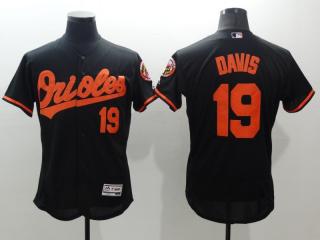 Baltimore Orioles 19 Chris Davis Flexbase Baseball Jersey Black