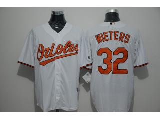 Baltimore Orioles 32 Matt Wieters Baseball Jersey White