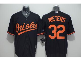 Baltimore Orioles 32 Matt Wieters Baseball Jersey Black