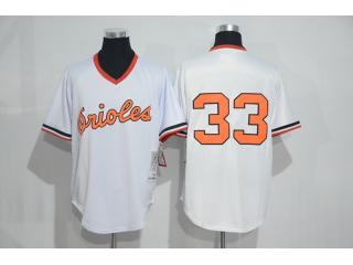 Baltimore Orioles 33 Eddie Murray Baseball Jersey White Retro