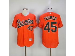 Baltimore Orioles 45 Mark Trumbo Flexbase Baseball Jersey Orange